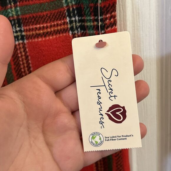 SECRET TREASURES PLUSH Red Plaid Sleep Jogger Pants Small (4-6) Christmas NWT - Picture 7 of 14